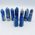 Natural Crystal Point Wand Lapis Lazuli Tower for Decoration