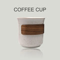 Modern 190ml Ceramic Espresso Cup Cross-Border Exclusive American Retro Anti-Scald Design for Coffee Cup