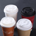 90mm Flat Lid Injection Molded Switch Cover Disposable Lids Waterproof Food Grade PP Material for Paper Cups