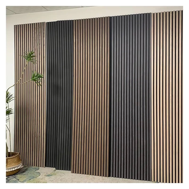 Slats Wall Compact Board Wood Acoustic Panel Slat Acoustic Panel for Construction Client