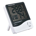 HTC-1 Digital LCD Thermometer Hygrometer Temperature Humidity Clock