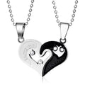 2pcs/set Best Friend Necklaces Valentine's Day Gift Couples Necklaces for Boyfriend and Girlfriend