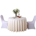 Cheap Disposable Waterproof Polyester Round Tablecloth for Wedding Party