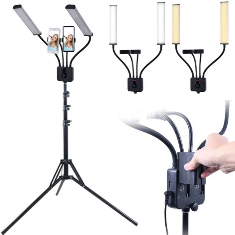 28 Inch U-shape Crystal Led Lash Light Ring Floor Lamp With Rhinestones Professional Audio Video Lighting Half Moon Lash Lamp
