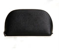Factory Custom Luxury Black Saffiano PU Durable Fashion Travel Cosmetic Bag with Polyester Lining and Custom Zipper for Ladies