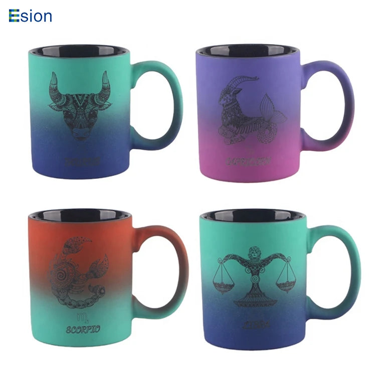 Wholesale 11oz White Silicone Rubber Coated Ceramic Coffee Mugs Soft Touch Coffee Cups