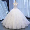 Jancember RSM67301 Kids Girls Satin Fabric White  Bridal Gown Wedding Dress