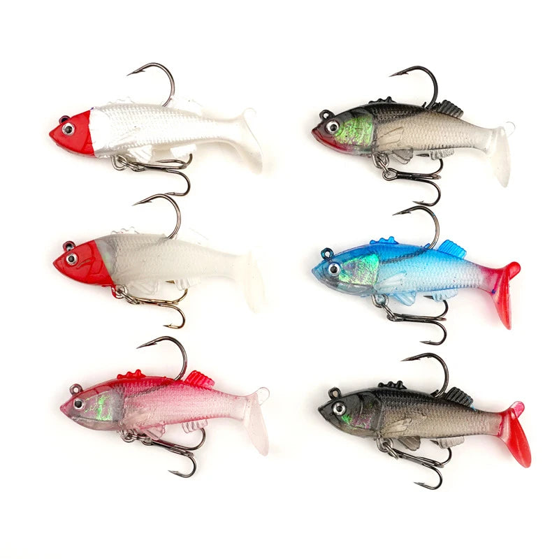 Hot Sales Wholesale Swim Bait Lures Soft Bait Fishing Lure for Fresh Water Fishing Artificial Soft Plastic Fishing Lure