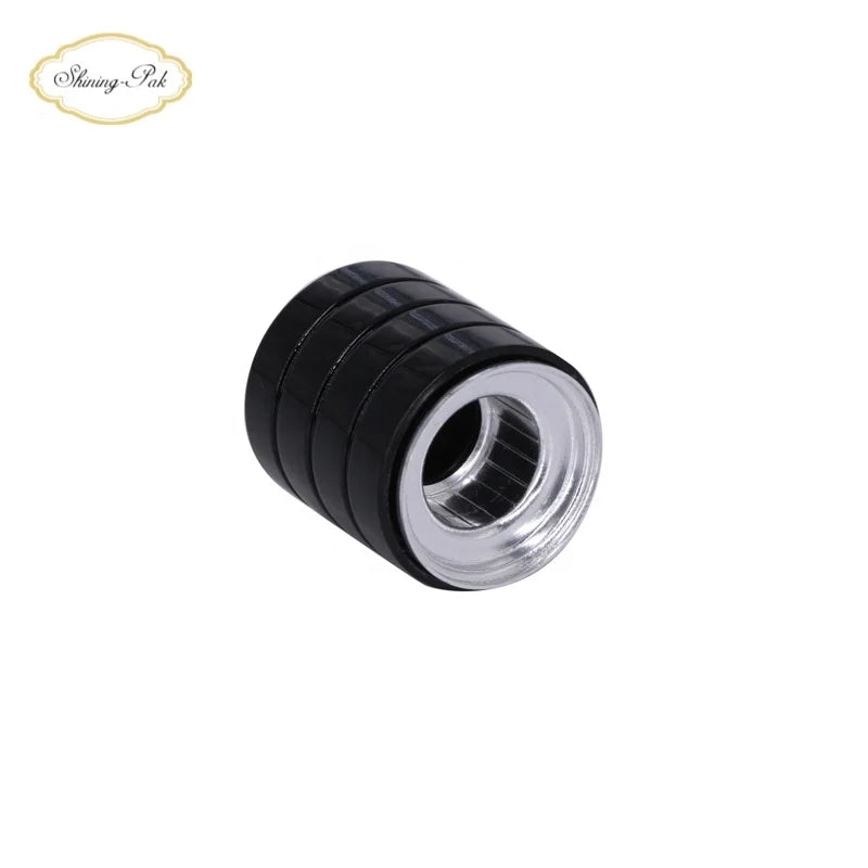 Custom Black 15mm Smart Lids for Luxury Perfume Non-Spill round Cap