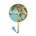 Customizable Hand Fans Wedding Favors Gifts for Guests Personalized OEM Art Printed Logo Round Fan Abanico De Mano Para Boda