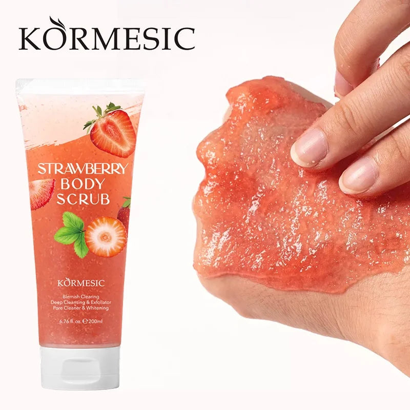 OEM Wholesale Custom Package Fruit Natural Bulk Clearing  Private Label  KORMESIC Organic Body Scrub