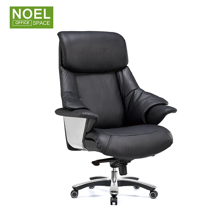 Luxury Hot Sale Comfort Executive Adjustable Seat Chair Office PU Leather Ergonomic Office Desk and Chair Set