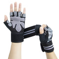 Breathable Workout Gloves Weight Lifting Fingerless Gym Exercise Gloves with Curved Open Back