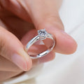 Ready to Ship MSR-371 PT950 Solitaire Diamond Ring 0.52CT D VS1 Round Cut Lab Grown Diamond Ring