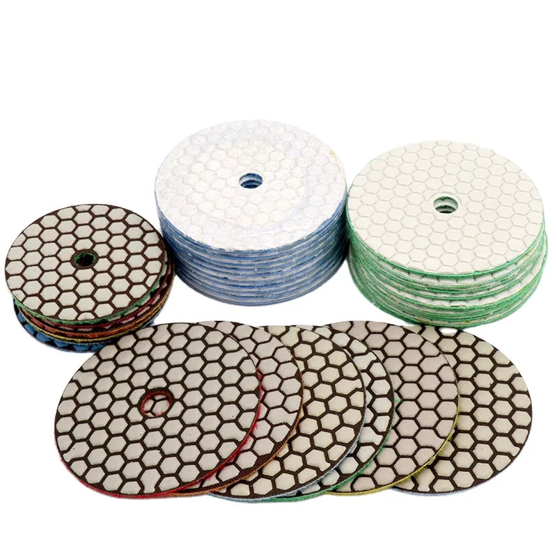 Diameter 100mm Polishing Pad Diamond Resin Dry Grinding Plate OEM 3-Year Warranty for Marble Ceramics Glass Polishing Abrasive