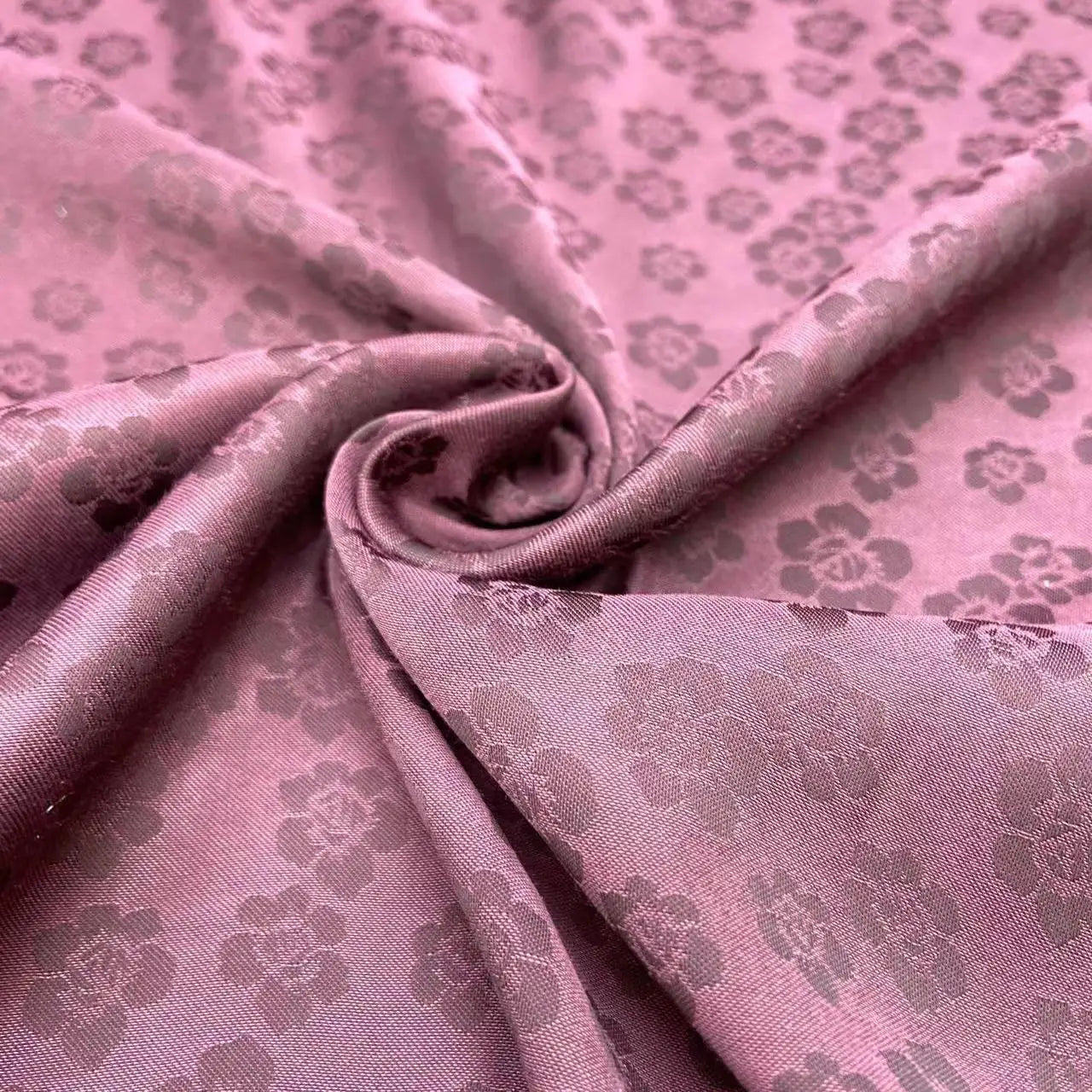 Factory Wholesale Rose Fabric Flower Free Sample Floral Fabric Stretch Jacquard Satin Fabric