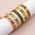 Go2boho Braided Woven Boho Beaded Bracelet Mexican Beach Colorful Arrow Dainty Handmade Glass Beads Women's Pulsera Jewelry