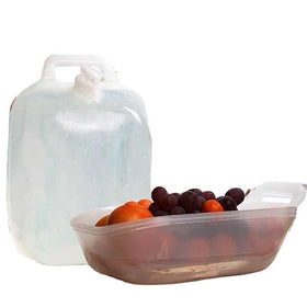 IRONDONKEY 10L Outdoor Folding Fruit Plate Camping Multifunctional Portable Bucket Multi Functional Water Basin and Water Bag