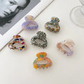 DOWELL Korean New Trend All-match Broken Hair Accessory for Kids Trumpet Acetate Mini Hair Claw Clips