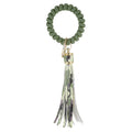 Hot Sale Leather Fringe Pendant Key Chain PU Leather Leopard Print Tassel Key Ring for Independence Day