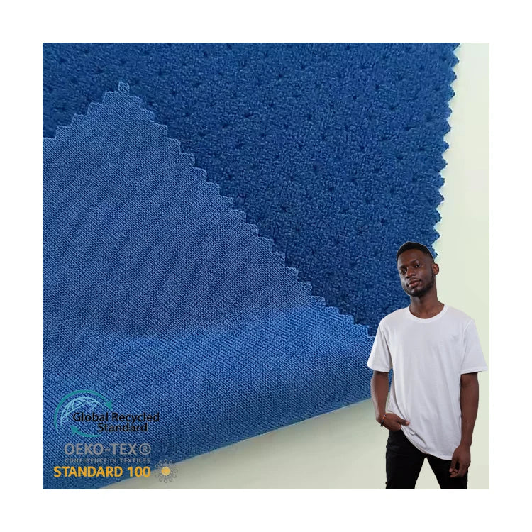 Knit Fleece Supplier Hoodies Blanket Polar Fleece 100% Polyester One Side Brush Anti Pilling Jacquard Polar Fleece Fabric