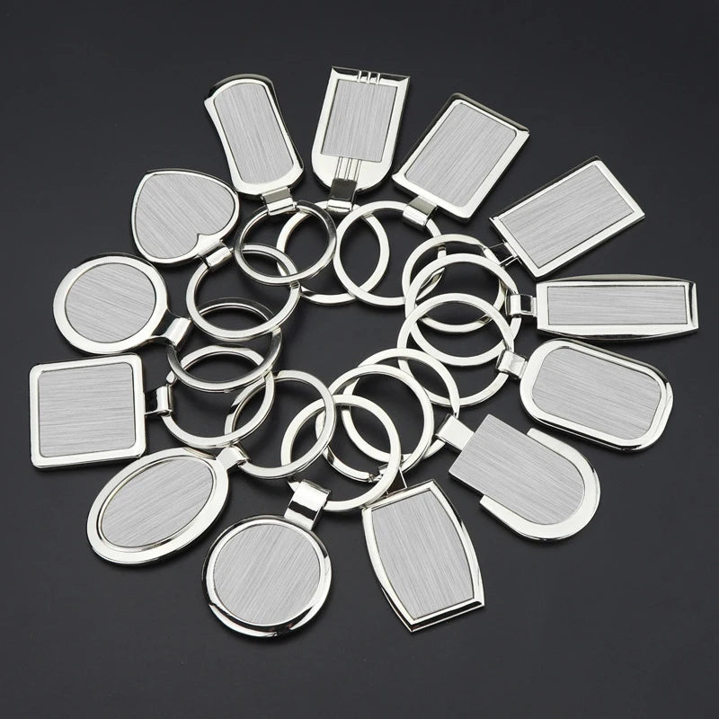 Wholesale Custom Metal Key Chain Supplies Best Quality Various Shapes Keyring Sublimation Blanks Keychain