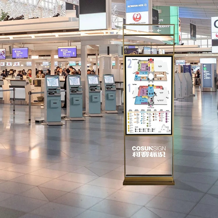 Digital Signage and Displays LCD Floor Stand Touch Kiosk Poster 32 Inch for Shopping Mall with SDK