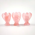 Huiying Natural Gemstone Crystal Angels Handmade Carving Rose Quartz for Healing