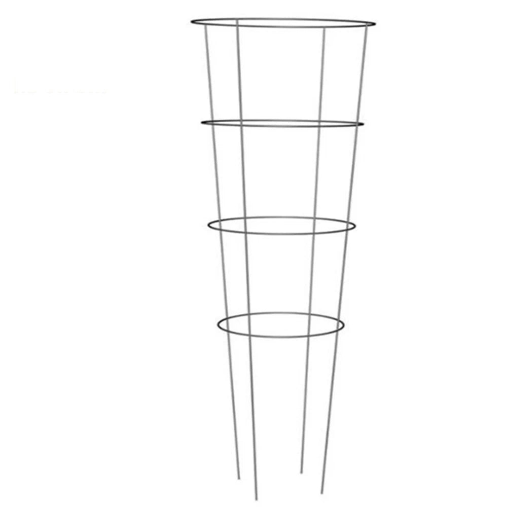 Round Galvanized Wire Tomato Cage Powder Coated Outdoor Plant Support & Climber