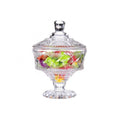 2020 Latest Custom- Made Big Size Glass Sugar Pot Candy Jar Glass Candy  Box with Lid
