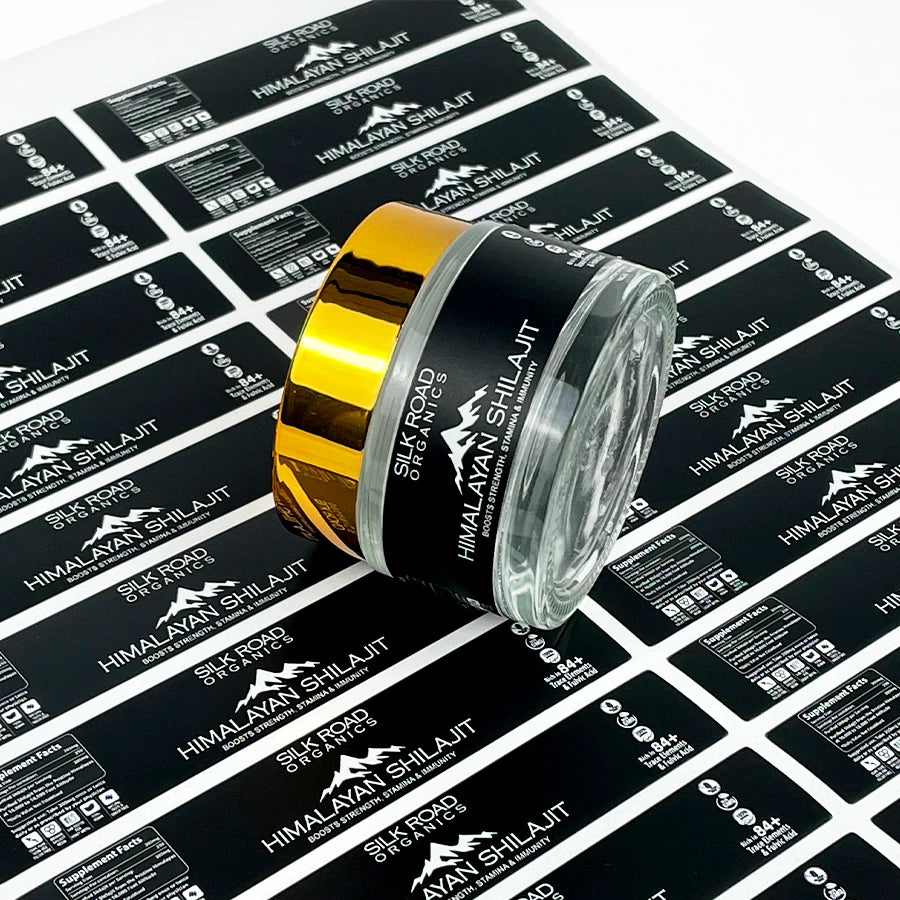 Customized Cosmetic Packaging Stickers logo Labels Waterproof Packaging Printing with logo