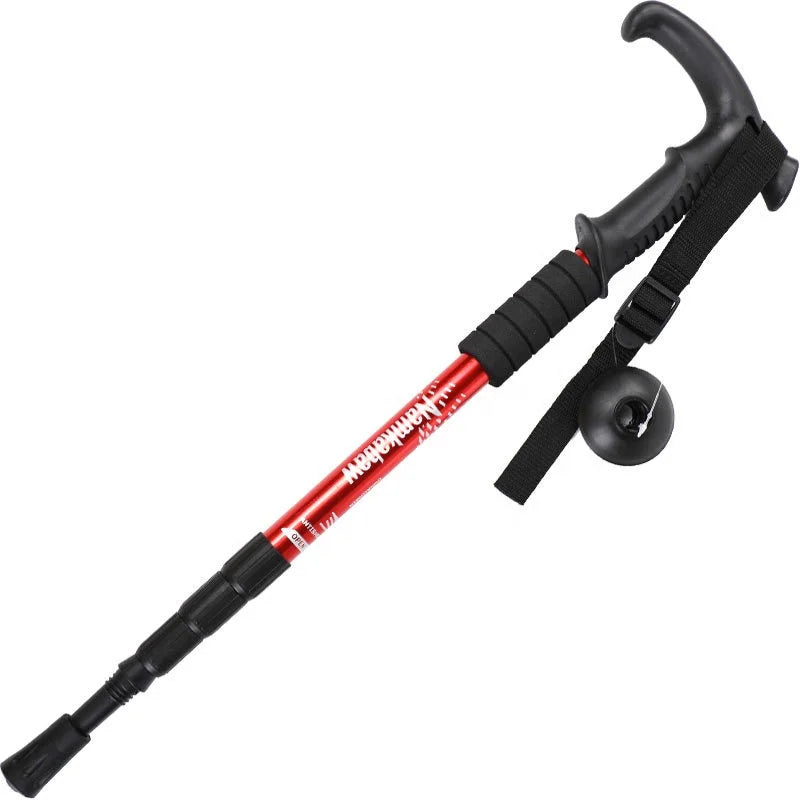 Hiking Trekking Poles Collapsible Light Weight Anti Shock Walking Sticks Adjustable Hiking Pole for Men and Women