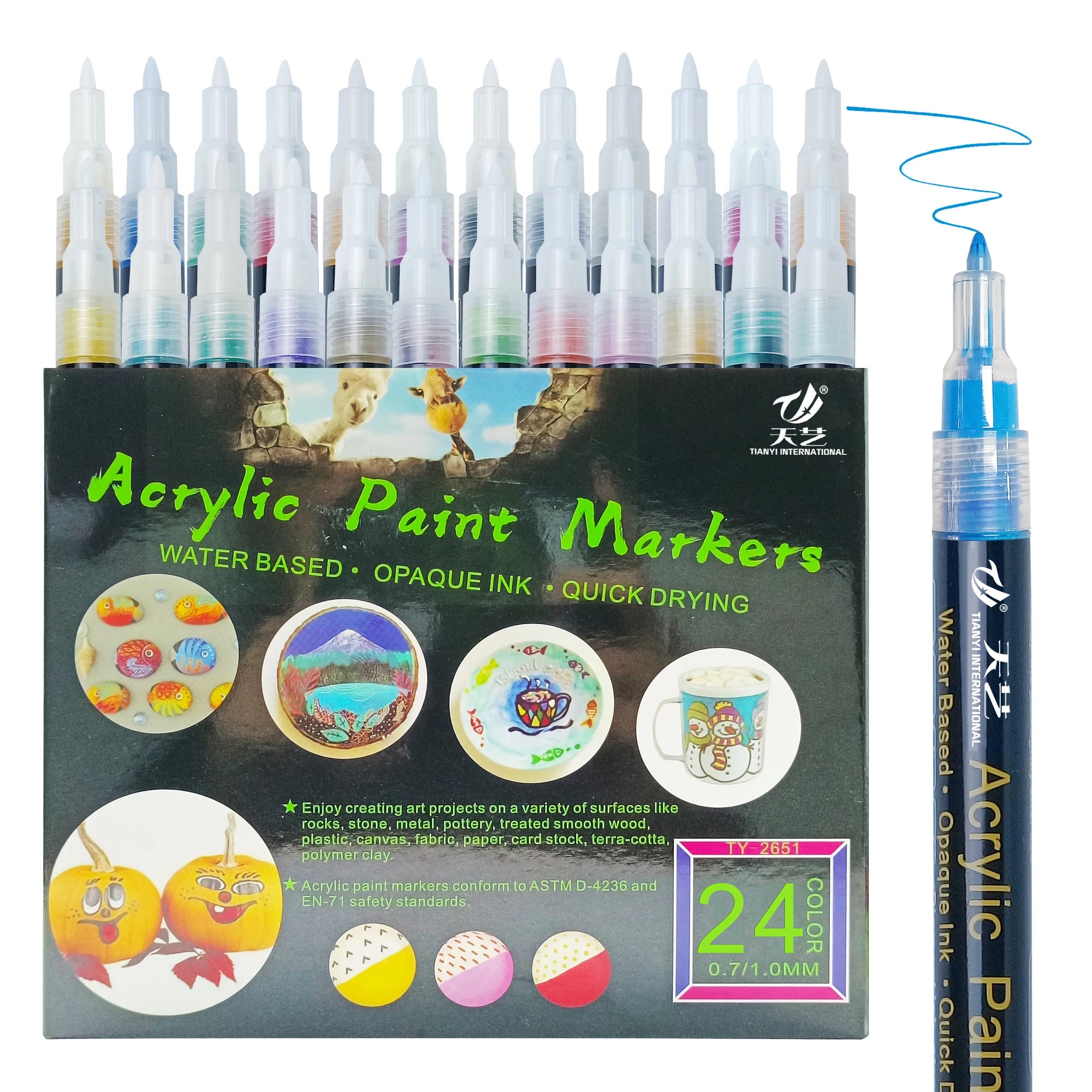 Acrylic Markers Hand-painted Graffiti Art Diy Brushes Children Adult Hand-painted Art Pens
