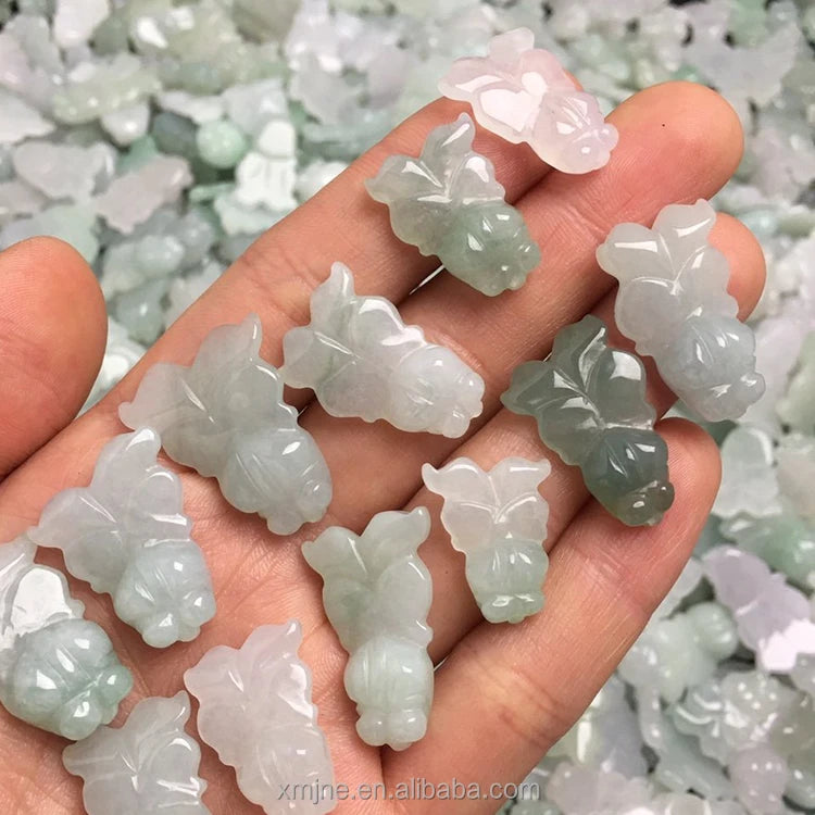Certified Grade a Myanmar Jade Ice Kind Small Goldfish Jewelry Jade Pendant Pendant Jade Handicraft Factory Wholesale