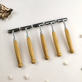 Luxury Disposable Twin Blade Stainless Steel Hotel Shaving Kit with Plastic Handle