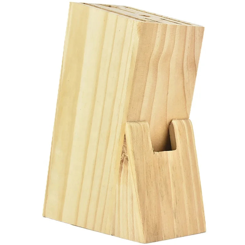 Solid Wood Kitchen Utensils Pine Wood Knife Holder Kitchen Wooden Knife Holder Factory Direct Sales Knife Block