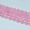 Wholesale 8mm Natural Bucket Shaped Rose Quartz Loose Gemstone Beads For DIY Jewelry