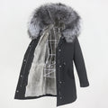 OFTBUY 2023 Women's Winter Jacket Long Waterproof Parka Natural Raccoon Fox Fur Collar Hood Real Rabbit Fur Liner Coat