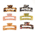 Custom LOGO 8.5cm Big Hair Jaw Cluthers Korean Hair Clamp Accesori Accessories Acetic Claws Clips Cellulose Acetate Hair Claw