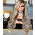 Blonde Color Lace Front Human Hair Wigs Pre Plucked Raw Virgin Hair Glueless Natural Wave Wigs for Woman