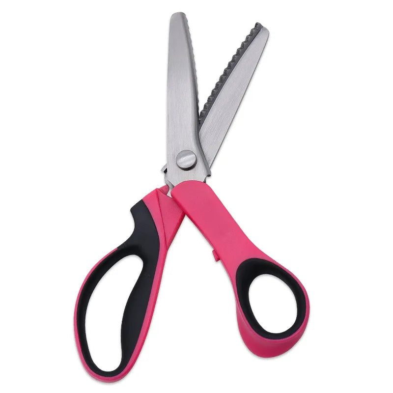 Factory-Sourced Serrated Triangle Tailor Leather Scissors for Fabric & Sample Cutting for Dog Tooth & Tooth Cloth Scissors