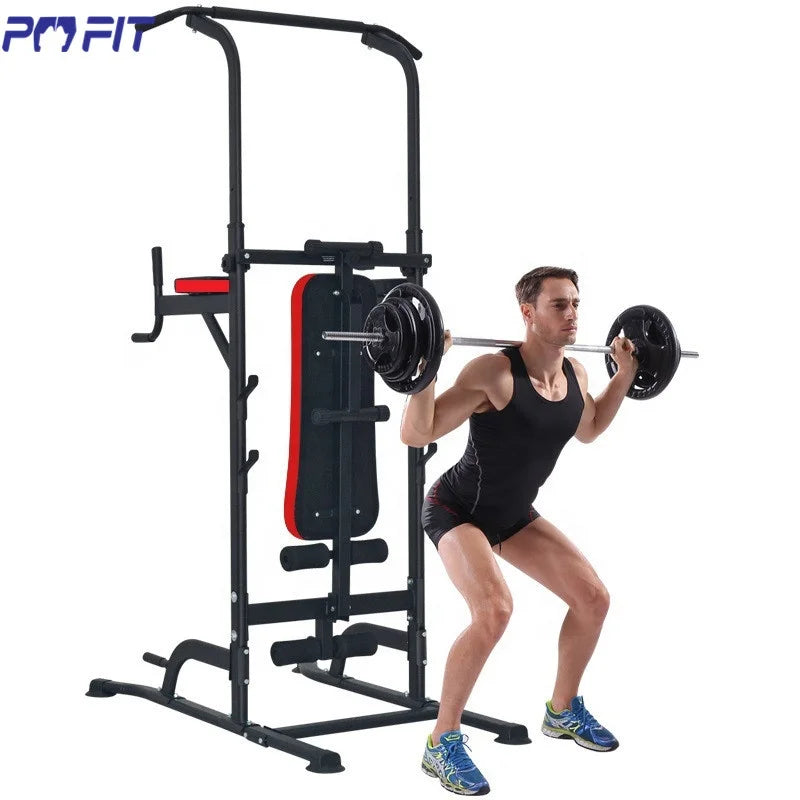 Power Tower Rack Gym Fitness Squat Rack Chest Press Cable Foldable Sorinex Power Rack
