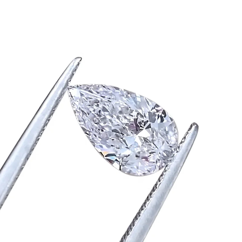 Luster IGI GIA Certificate 1 Carat Pear Shape Lab Grown Diamond Price Loose Diamond