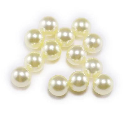 10mm 12mm 14mm ABS Colorful  No Hole Round Beads Imitation Faux Pearls  for Craft DIY Jewelry Making