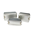 Rectangular Metal Food Container with Hardware Buckle Recyclable Tinplate and Plywood Art Paper-for Food Storage