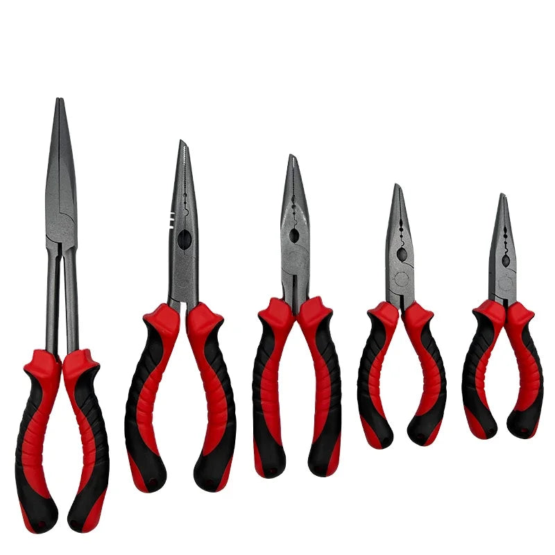 Fishing Lip Grippers Drop Forged Fishing Pliers with Ring Opener Fishing Tools