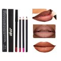 Wholesale No Logo Private Label Custom Pencil Dark Brown Matte Vegan Waterproof  Lip Liner