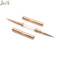 Hot Selling Rose Gold Metal Handle Dual Ended Nail Dotting Pen Brush Tool
