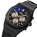 Skmei 9296 Men Watch Stainless Steel Glamour Luxury Watch Horloges Custom Logo Quartz Men Black Watch