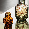 Mid-Ancient Style Handmade Hawksbill Patterned Spotted Glass Vase Home Hydroponic Flower Ware Soft Decoration